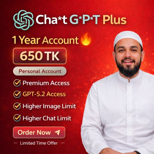 🔥 ChatGPT Plus – 1 Year Personal Premium Access